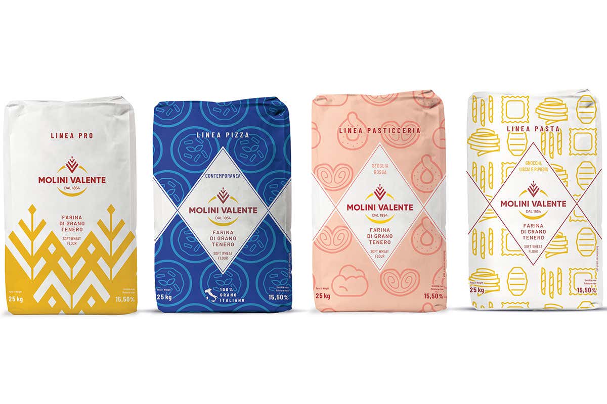 Le farine Molini Valente Restyling per Molini Valente, ma con la qualit&agrave; di sempre