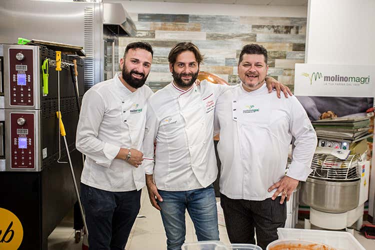 Marco Quintili, Marino Tanfoglio, Stefano Miozzo (Molino Magri guarda al futuro Inaugurato il polivalente MagriLab)