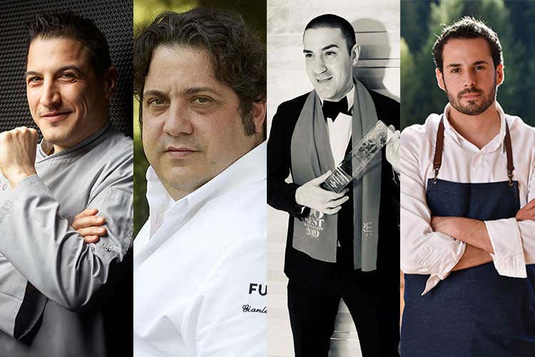 Alessandro Bertuzzi, Gianluca Fusto, Fabrizio Fiorani, Andrea Tortora (Sigep, Molino PasiniOspita un pastry chef al giorno) Alessandro Bertuzzi, Gianluca Fusto, Fabrizio Fiorani, Andrea Tortora (Sigep, Molino PasiniOspita un pastry chef al giorno)