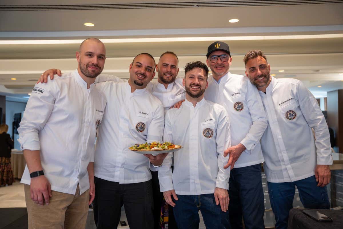 Il team Pizza: Andrea Clementi, Antonio Pappalardo, Massimiliano Prete, Giovanni Spera, Riccardo Tamburrano, Luca Valle