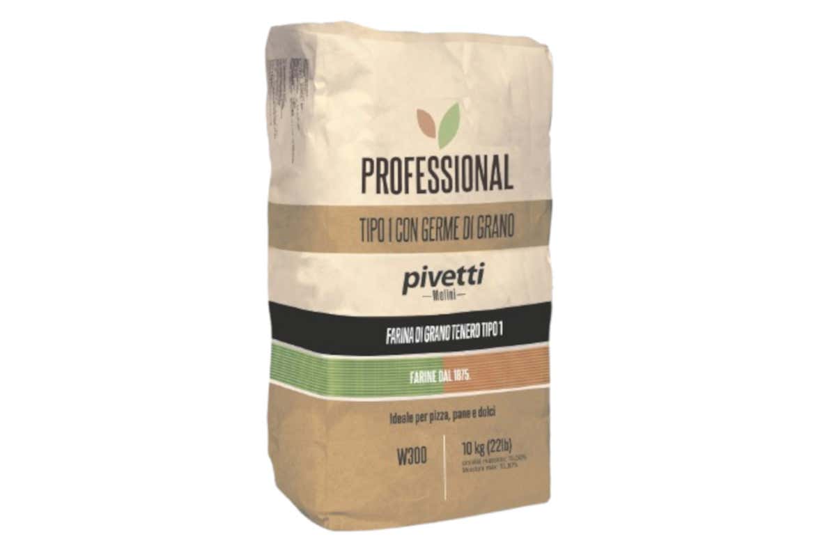 La farina Tipo 1 con Germe di Grano di Molini Pivetti conferisce agli impasti maggiore struttura e profondità di sapore