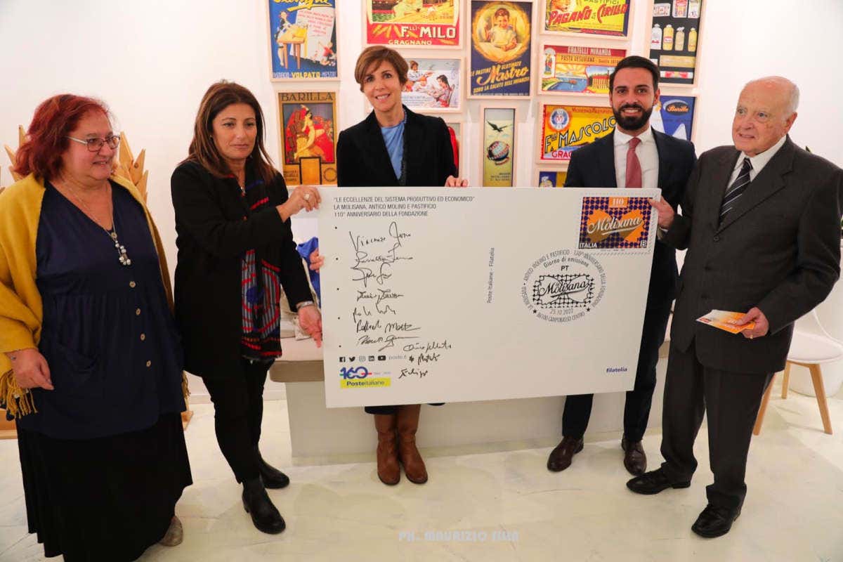 La Molisana, francobollo celebrativo per i 110 anni dell'azienda La Molisana, francobollo celebrativo per i 110 anni dell'azienda