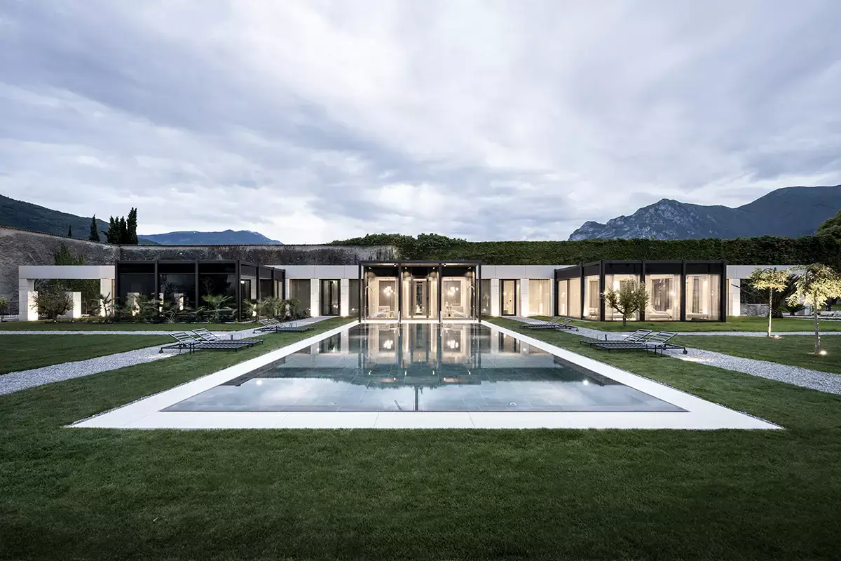 L'area Wellness. Foto: Alex Filz L’Arx Vivendi si impara soggiornando in un monastero… di design