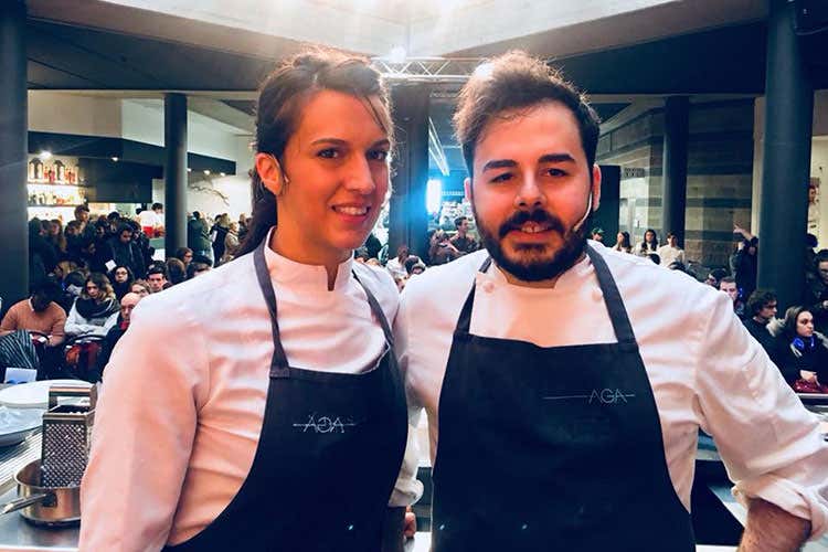 Alessandra Del Favero e Oliver Piras (Il mondo Horeca si incontra a Ristorexpo Tema, la Rifondazione enogastronomica)