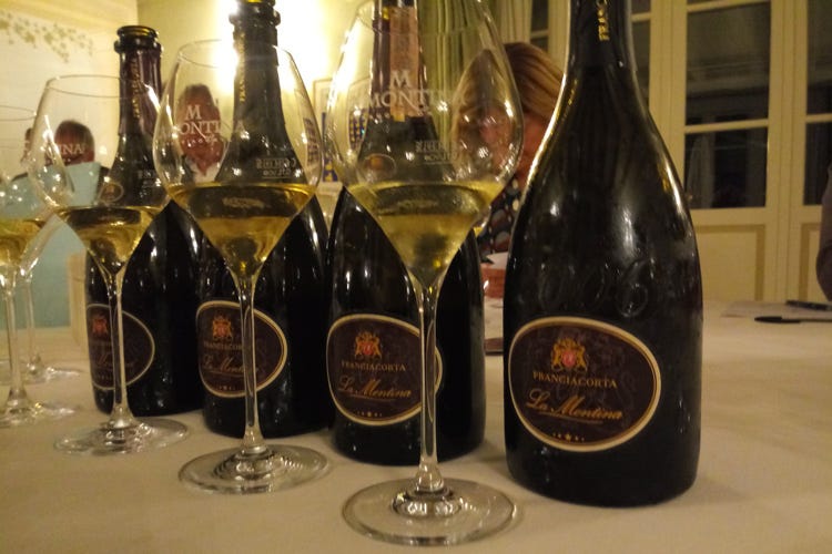 I vini in degustazione (I brut millesimati di Montina Longevi, freschi e per tutto il pasto)