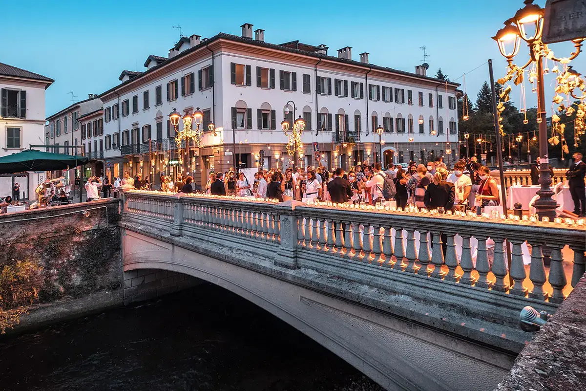 Uno scatto di Calici di Stelle dell'edizione 2020 Cibo e vino invadono le vie di Monza. Protagonisti gli chef de Le Soste