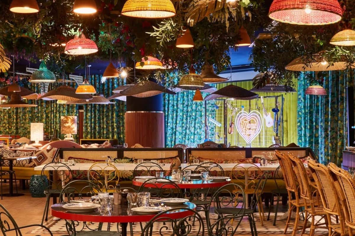 La sala ristorante del Mama Shelter