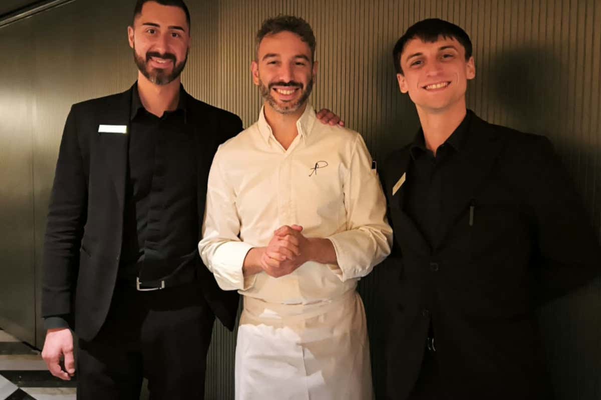 Da sinistra, Daniel Sementilli, Alessandro Pietropaoli e Giulio Zuppello
