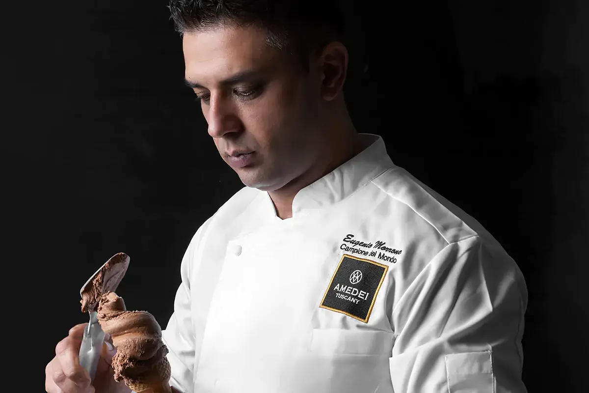 Eugenio Morrone Il Gelato Gentile 2021 lo firma Eugenio Morrone in partnership con il cioccolato Amedei