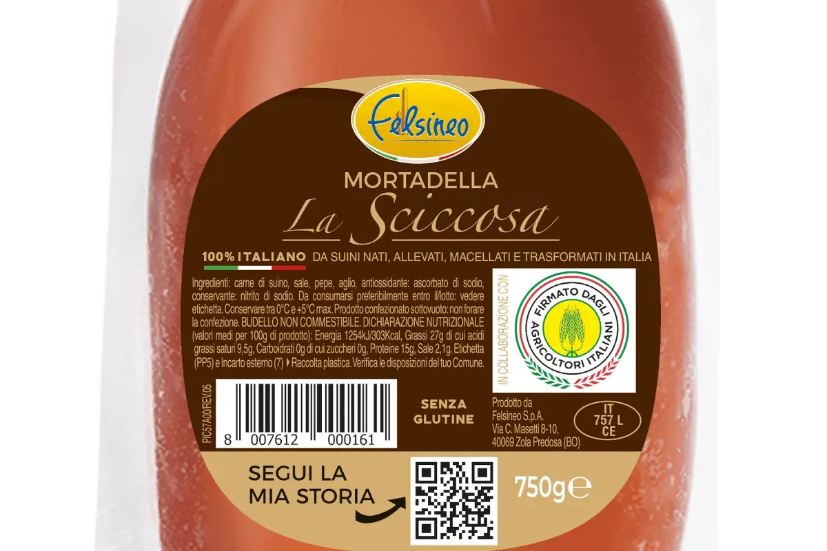Gruppo Felsineo, la mortadella con il QR Code