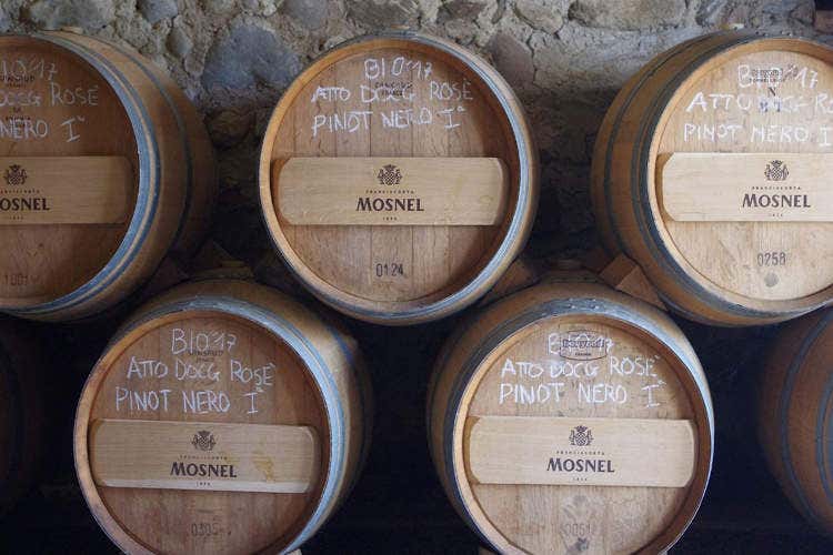 I Franciacorta di Mosnel riposano in botti di legno - Online i vini di Mosnel per brindare anche a Pasqua
