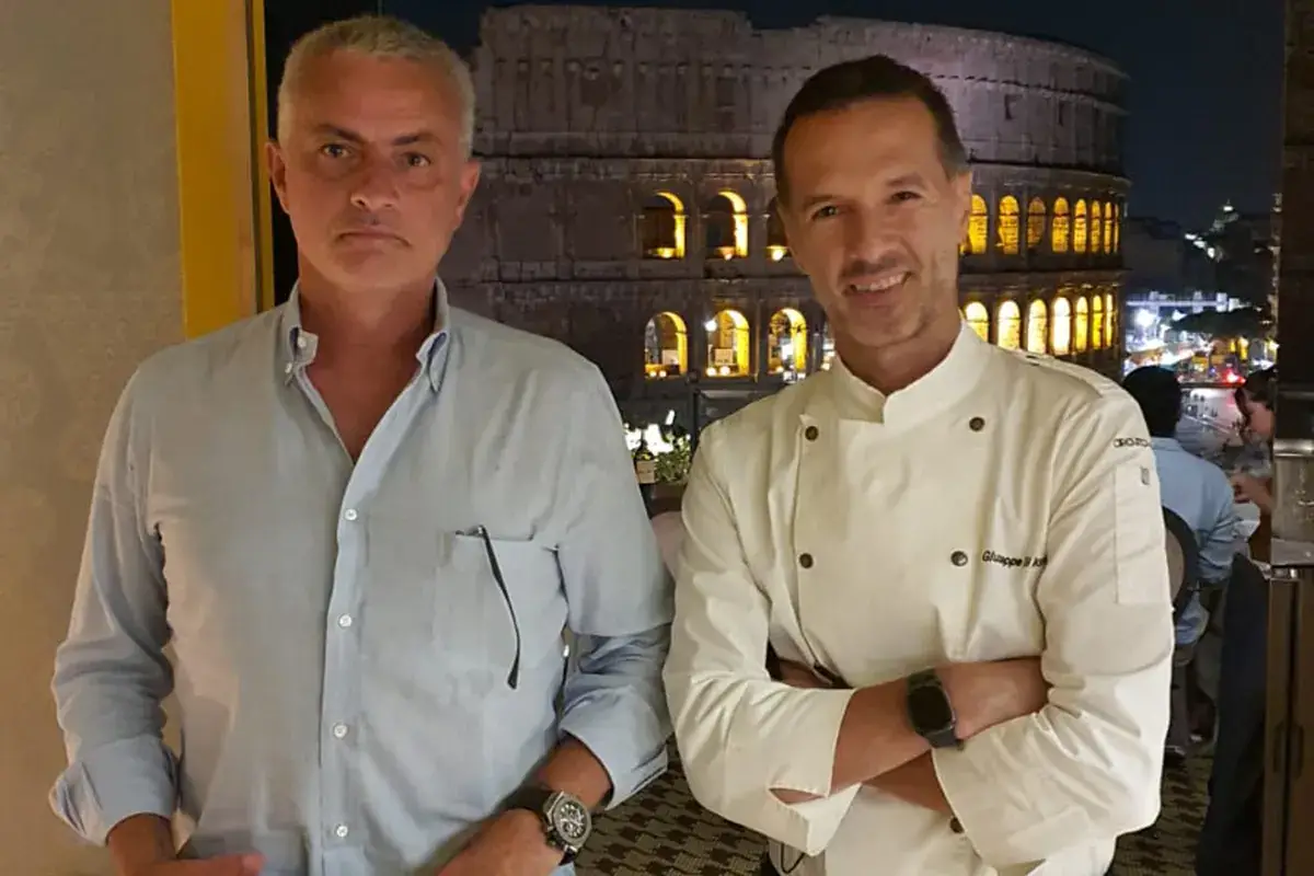 Jos&egrave; Mourinho e Giuseppe di Iorio 