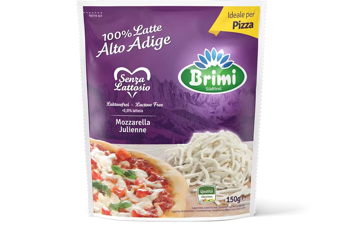 La mozzarella Brimi Senza Lattosio Cioccolato e mozzarella senza lattosio