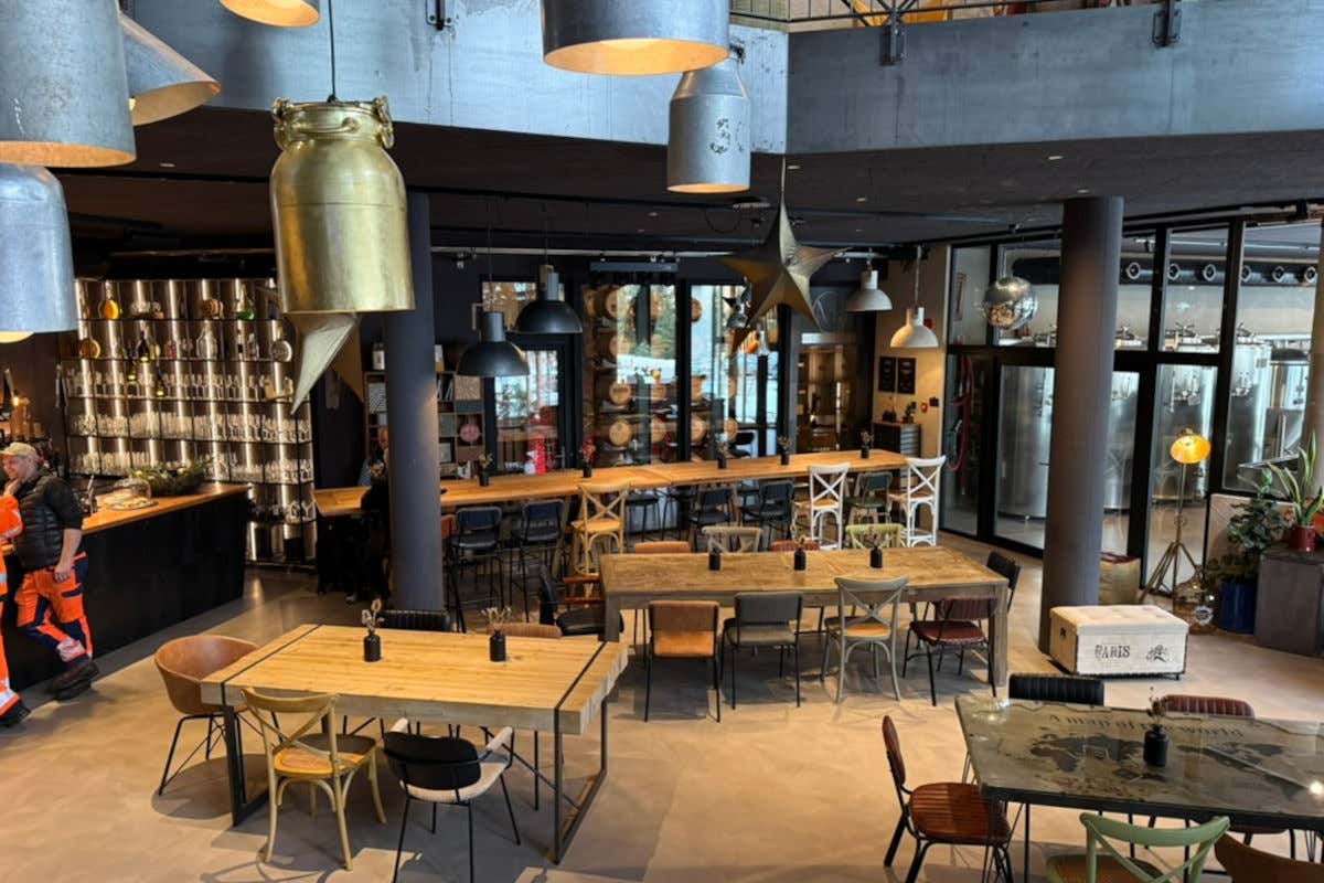 L'area degustazione della Casa del Gusto Mount Becher