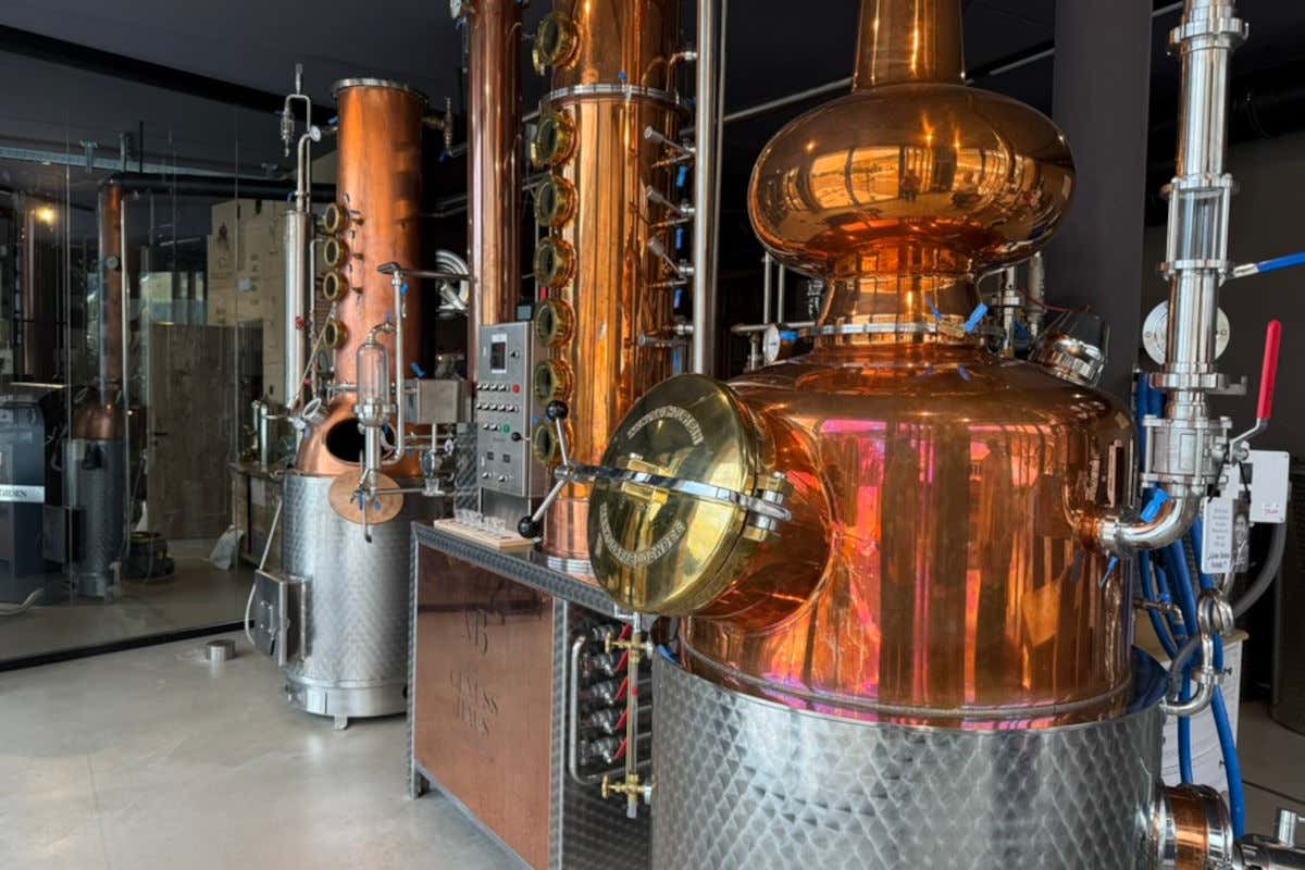 La distilleria della Casa del Gusto Mount Becher