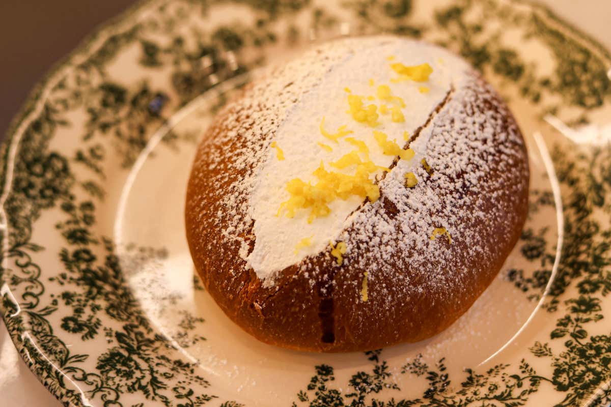 Maritozzo crema, panna e limone di Angelo Mattia Tramontano