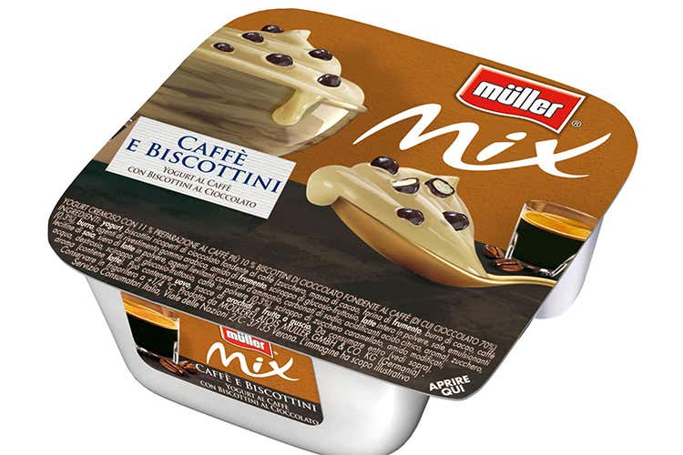 Müller Mix Caffè & Biscottini Novità ispirata al mondo dei gelati Müller Mix Caffè & Biscottini Novità ispirata al mondo dei gelati