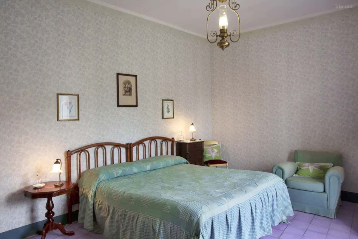 Una delle camere di Palazzo Rainone Mustilli