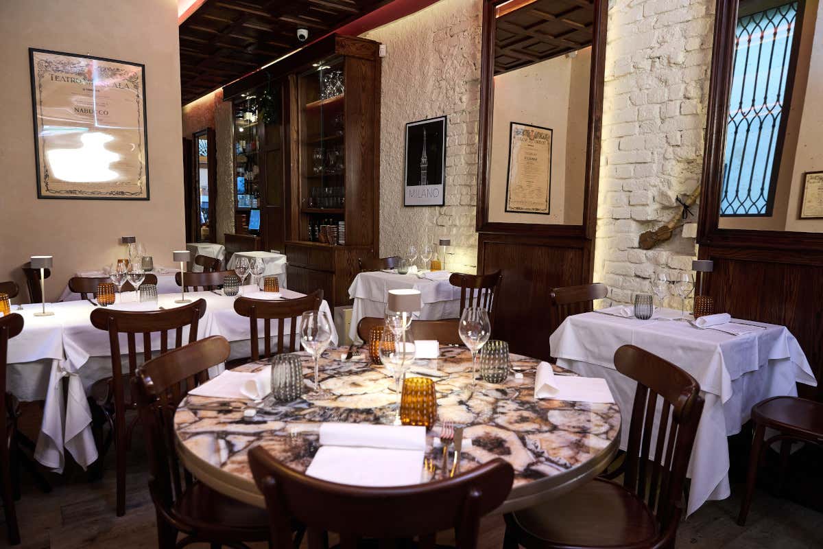 La sala interna del ristorante Nabucco