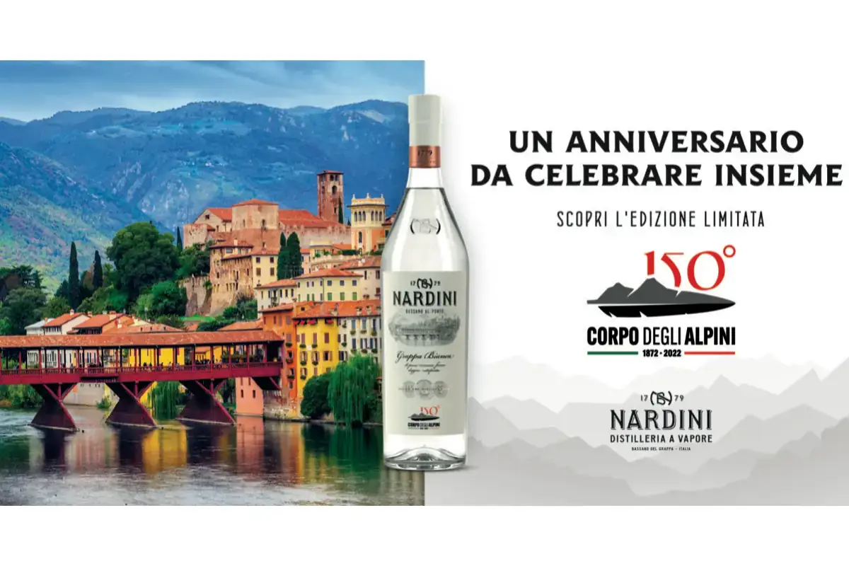 Grappa Nardini &egrave; partner ufficiale dei 150 anni del Corpo degli Alpini