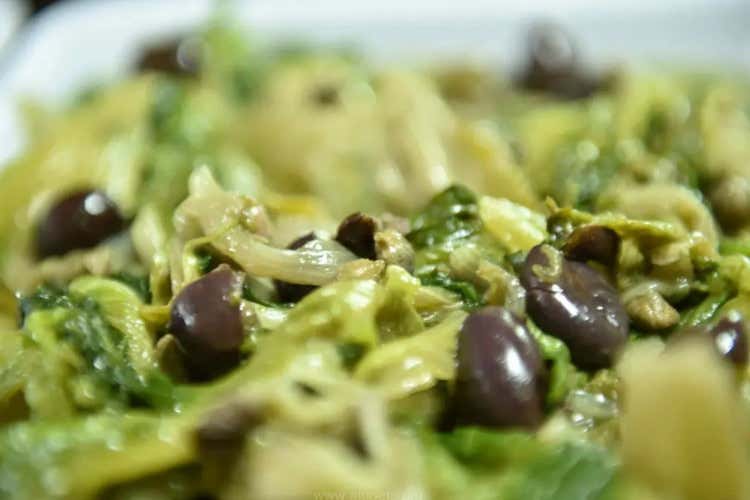 Verdure ripassate con acciughe