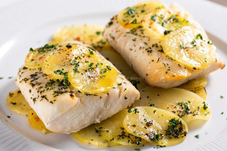 Pesce secco ammollato con patate