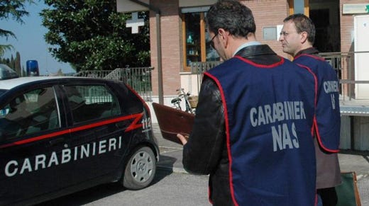 Controlli dei Nas in tutta Italia
Sequestrate 540 tonnellate di cibo