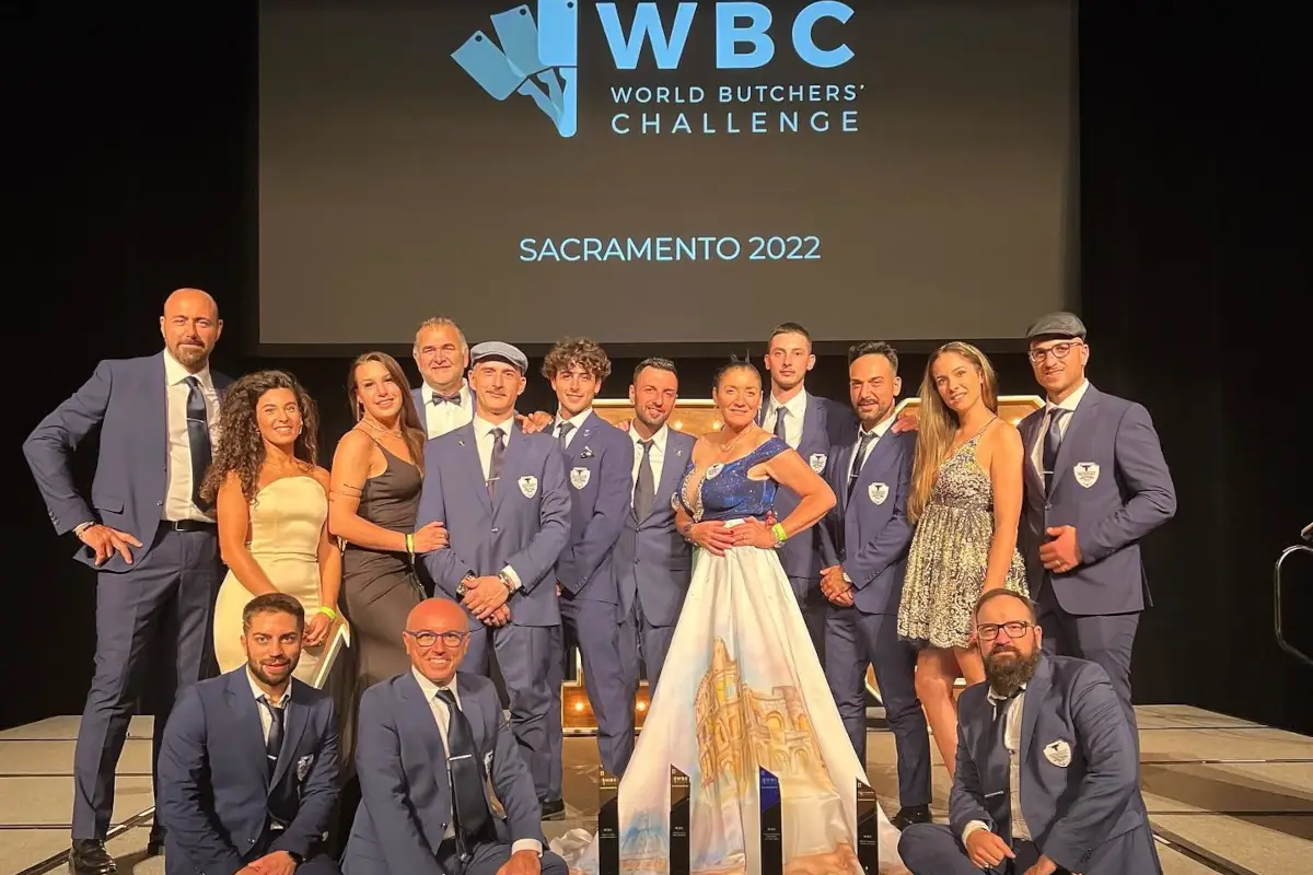 La Nazionale italiana Macellai Italia seconda classificata ai Mondiali di Macelleria