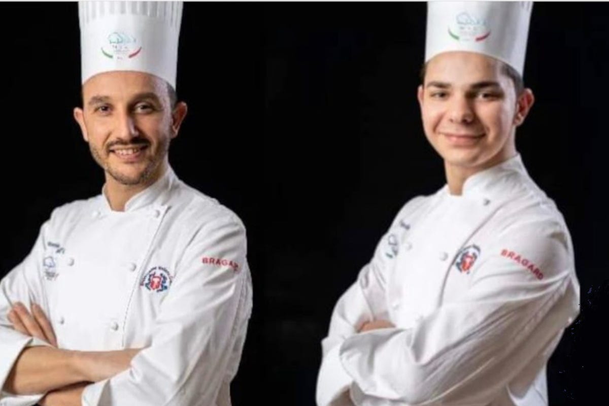 Il team Pasticceria, da sinistra Antonio Dell'Oro e Luca Bnà Global Chef Challenge, la nazionale italiana cuochi: “Andiamo per vincere”