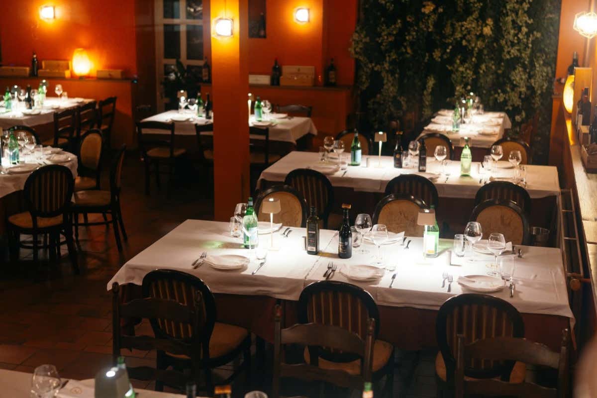 Un angolo della sala del Ristorante Notaro