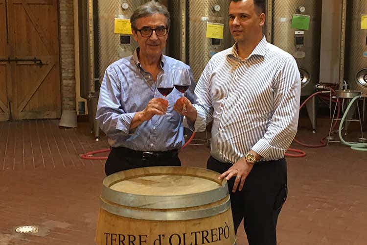 Riccardo Cotarella e Andrea Giorgi (Il nuovo corso di Terre d&rsquo;Oltrep&ograve;Uva e produttori al centro)