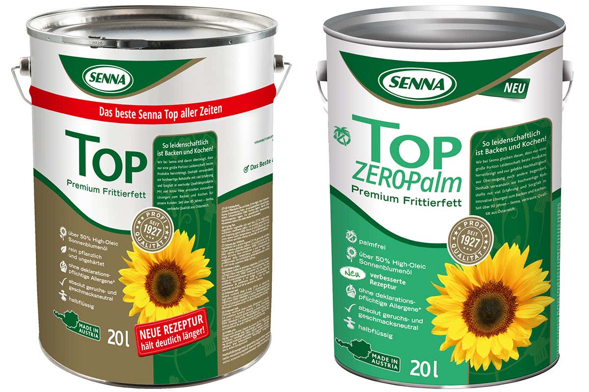 Senna Top e Senna Top Zero Palm Fritture professionali con Olio Senna Top