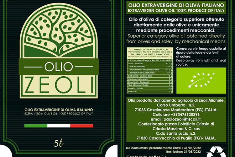 L'etichetta vincitrice - Un'etichetta per l'olio extravergine A Matteo Zacco il contest di grafica L'etichetta vincitrice - Un'etichetta per l'olio extravergine A Matteo Zacco il contest di grafica