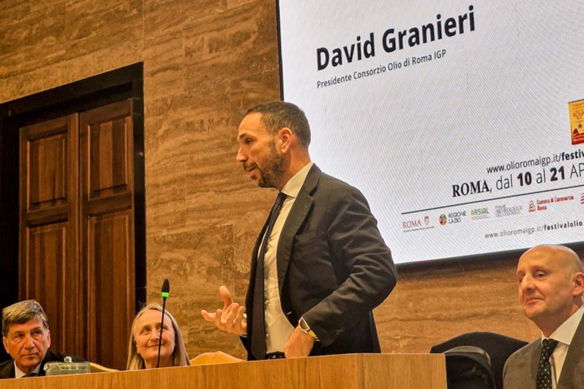 David Granieri, presidente del Consorzio olio di Roma Igp e presidente Coldiretti Lazio