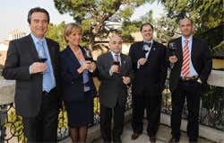 Da sinistra: Mario Anselmi, Annita Daglia, Michele Manfra, Paolo Massobrio e Piero Bonferoni