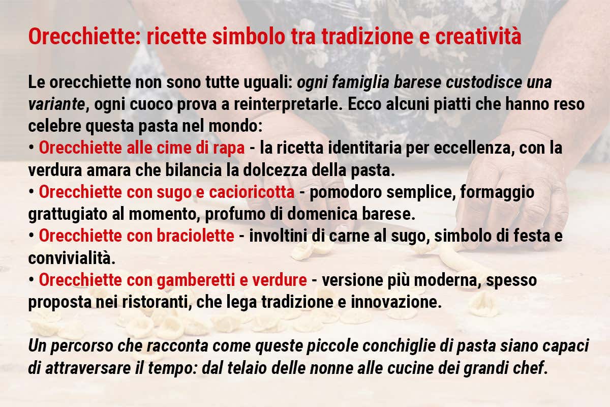 Le orecchiette contese: tra folklore e business Bari rischia di perdere la sua icona Le orecchiette contese: tra folklore e business Bari rischia di perdere la sua icona