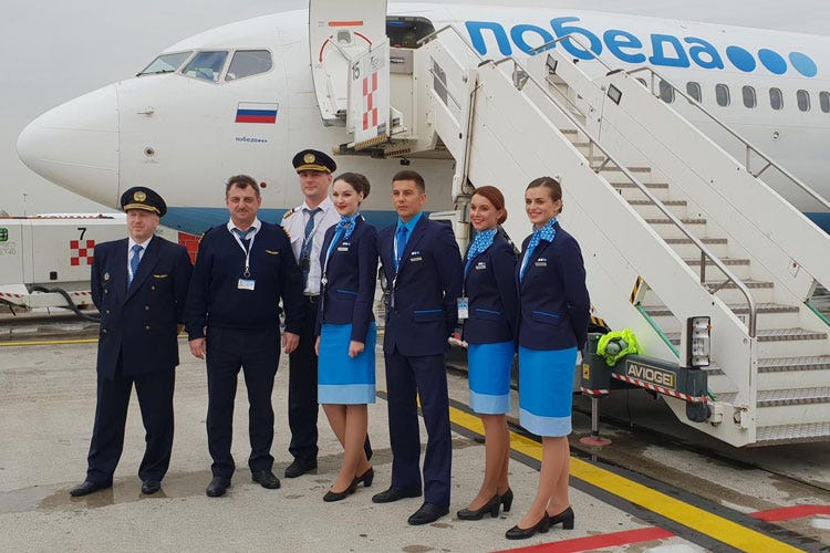 (Da Orio al Serio si vola a S.Pietroburgo con la compagnia low cost Pobeda Airlines)