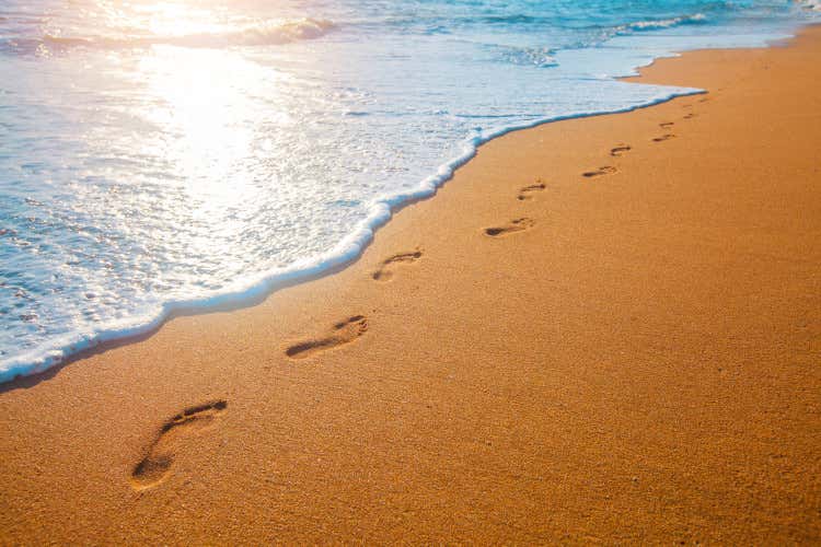 Nelle nebbie della fine dell'anno fra campane e orme sulla spiaggia