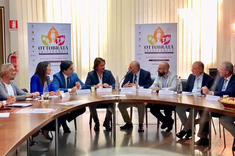 La conferenza stampa di presentazione (Torna l&rsquo;Ottobrata Zafferanese Grande festa dei sapori dell&rsquo;Etna)