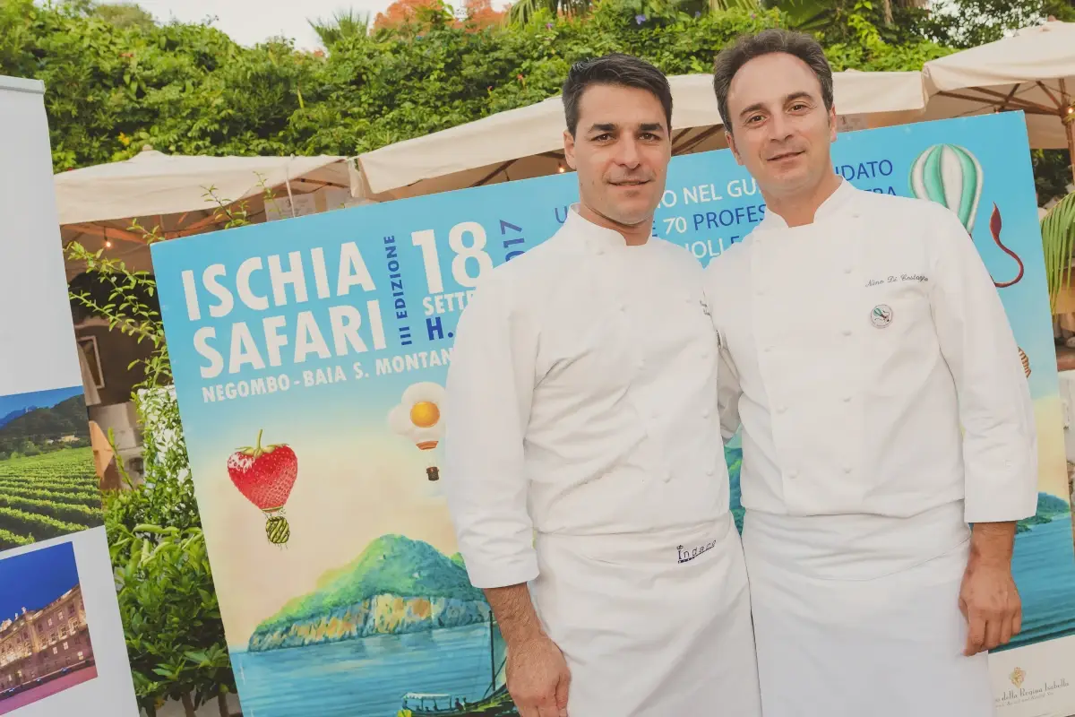 Palamaro e Di Costanzo&nbsp; Ischia Safari, cuochi e pizzaioli per due giorni di cucina e solidariet&agrave;
