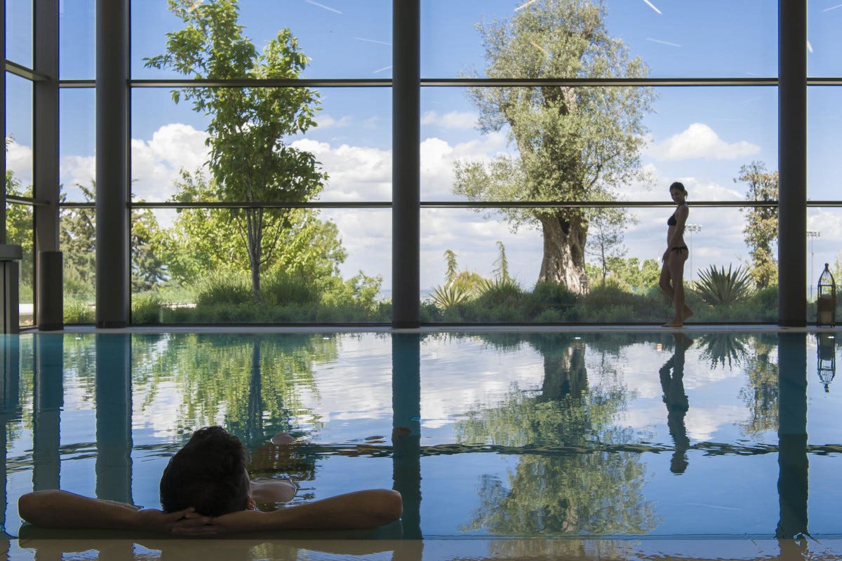 La piscina termale di Palazzo di Varignana A San Valentino l’amore è nell’aria a Palazzo di Varignana
