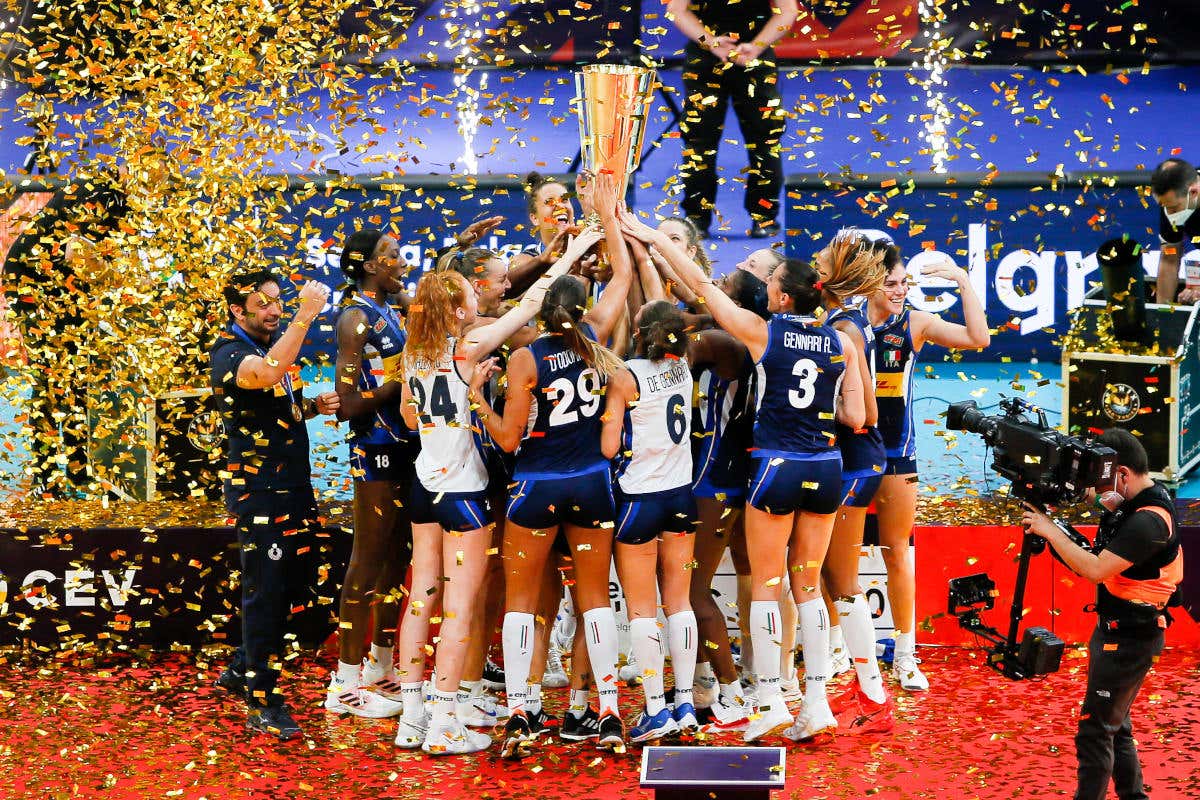 Il Parmigiano Reggiano brinda alla vittoria europei della pallavolo
