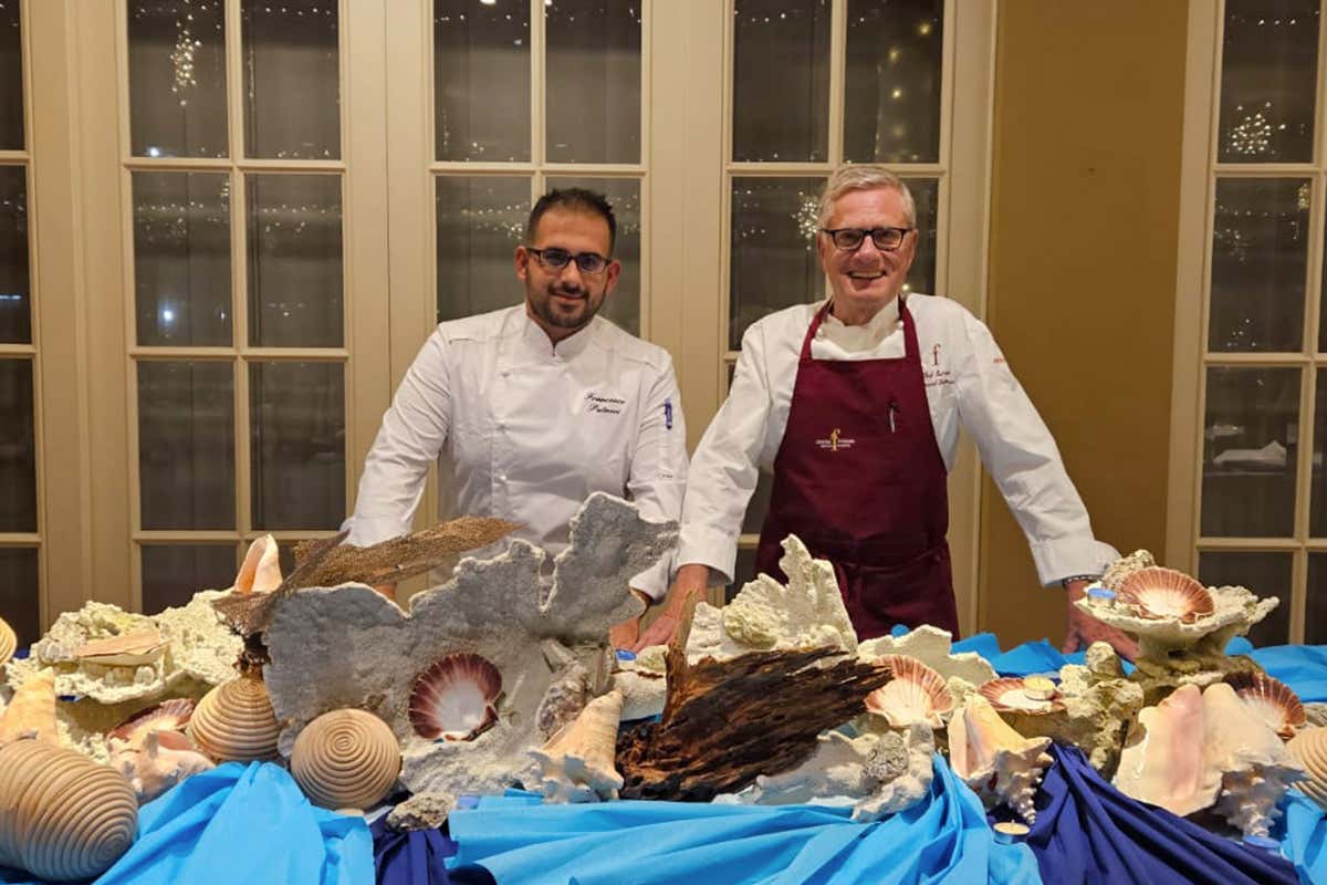 Bernard Fournier sorprende ancora: la cena speciale tra pesce crudo e vini Pojer & Sandri Bernard Fournier sorprende ancora: la cena speciale tra pesce crudo e vini Pojer & Sandri