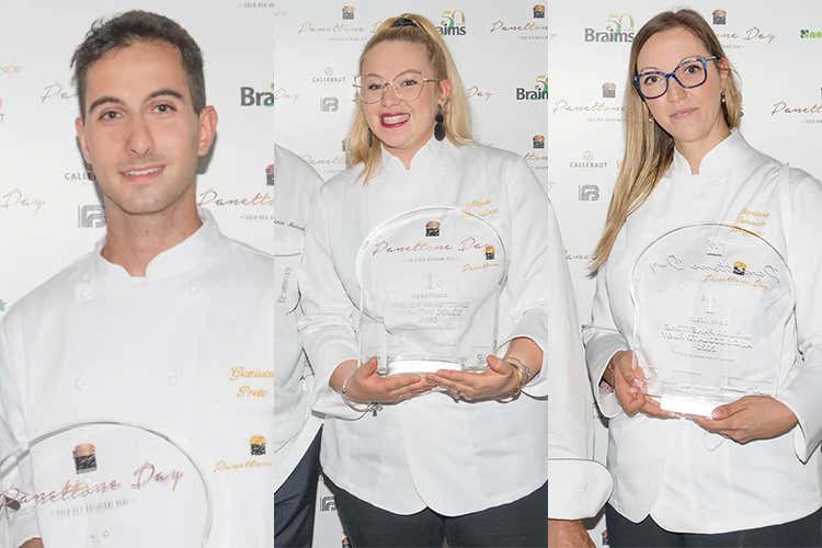 I tre vincitori - Panettone Day, roba per giovani Massari premia un under 25 I tre vincitori - Panettone Day, roba per giovani Massari premia un under 25