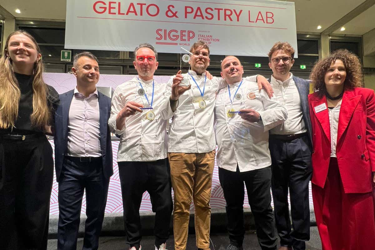 Il podio della categoria "Panettone tradizionale"