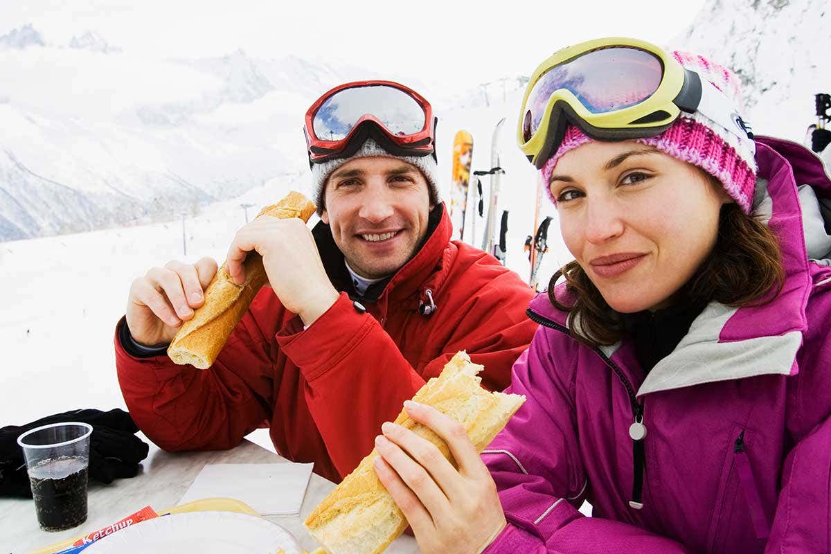 Sulle piste basta un panino, a patto che sia equilibrato Per sciare in Valtellina il formaggio &egrave; la fonte di energia giusta