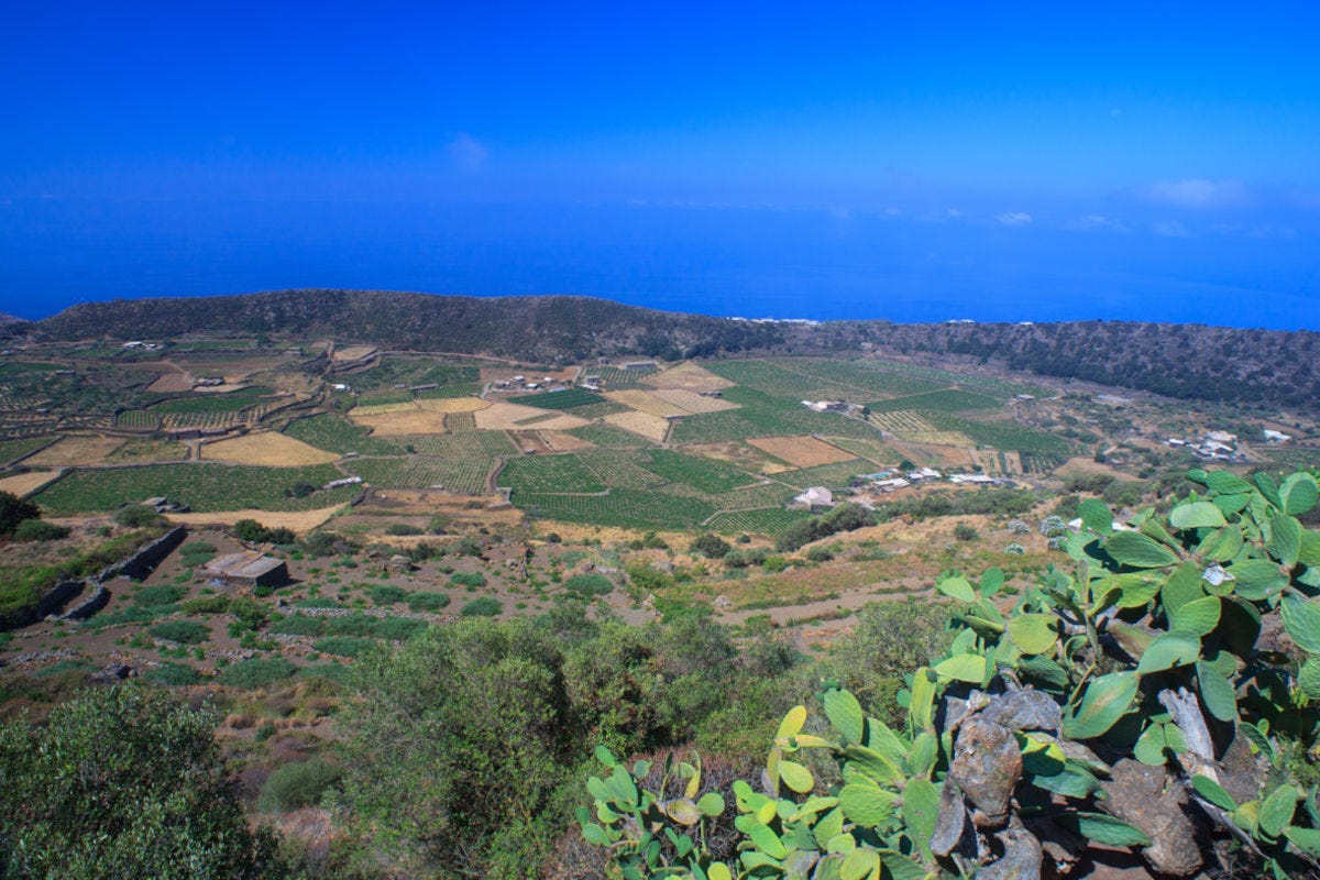 Un'immagine panoramica di Pantelleria 