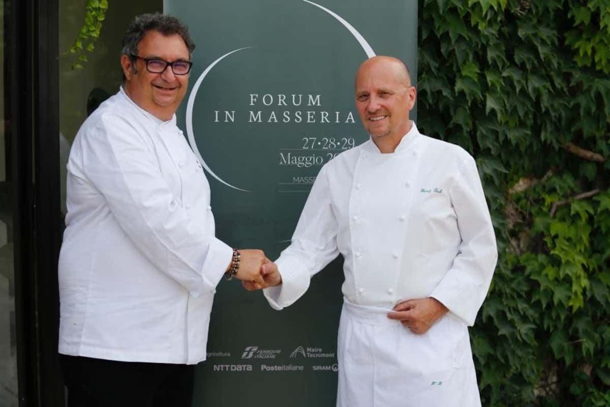 Da sinistra Paolo Gramaglia ed Heinz Beck Heinz Beck e Paolo Gramaglia, cena a quattro mani per la politica italiana Da sinistra Paolo Gramaglia ed Heinz Beck Heinz Beck e Paolo Gramaglia, cena a quattro mani per la politica italiana