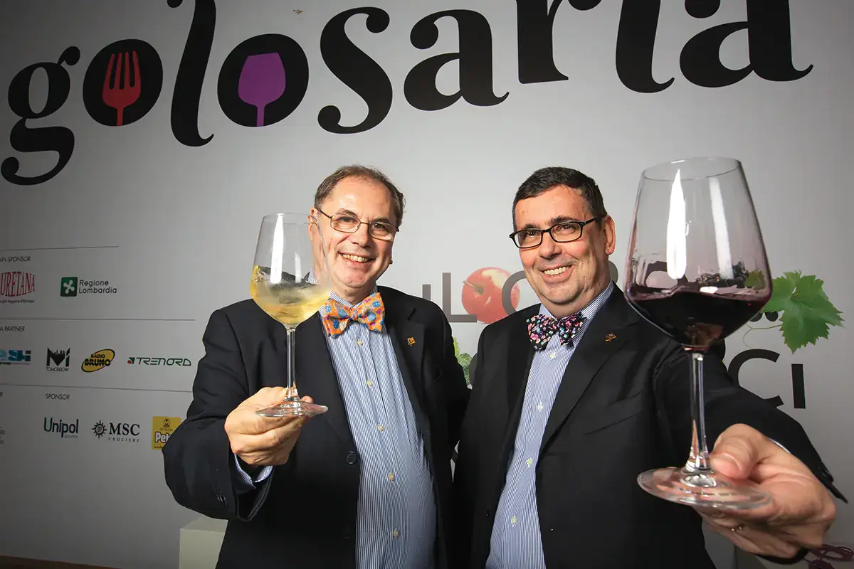 Da sinistra, Paolo Massobrio e Marco Gatti Golosaria 2021 torna in presenza al MiCo di Milano per parlare della