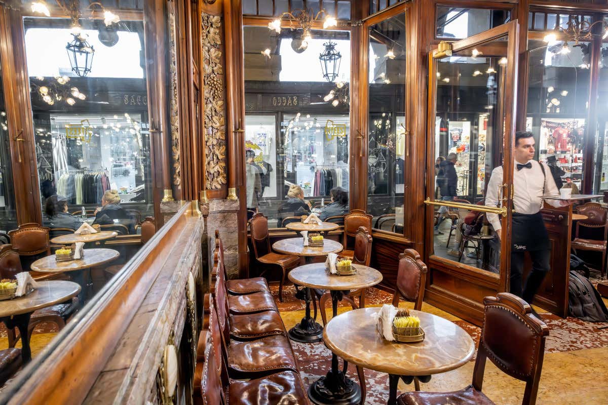La sala del Caffè Mulassano